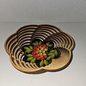 Vintage Decorative Wood Bowl